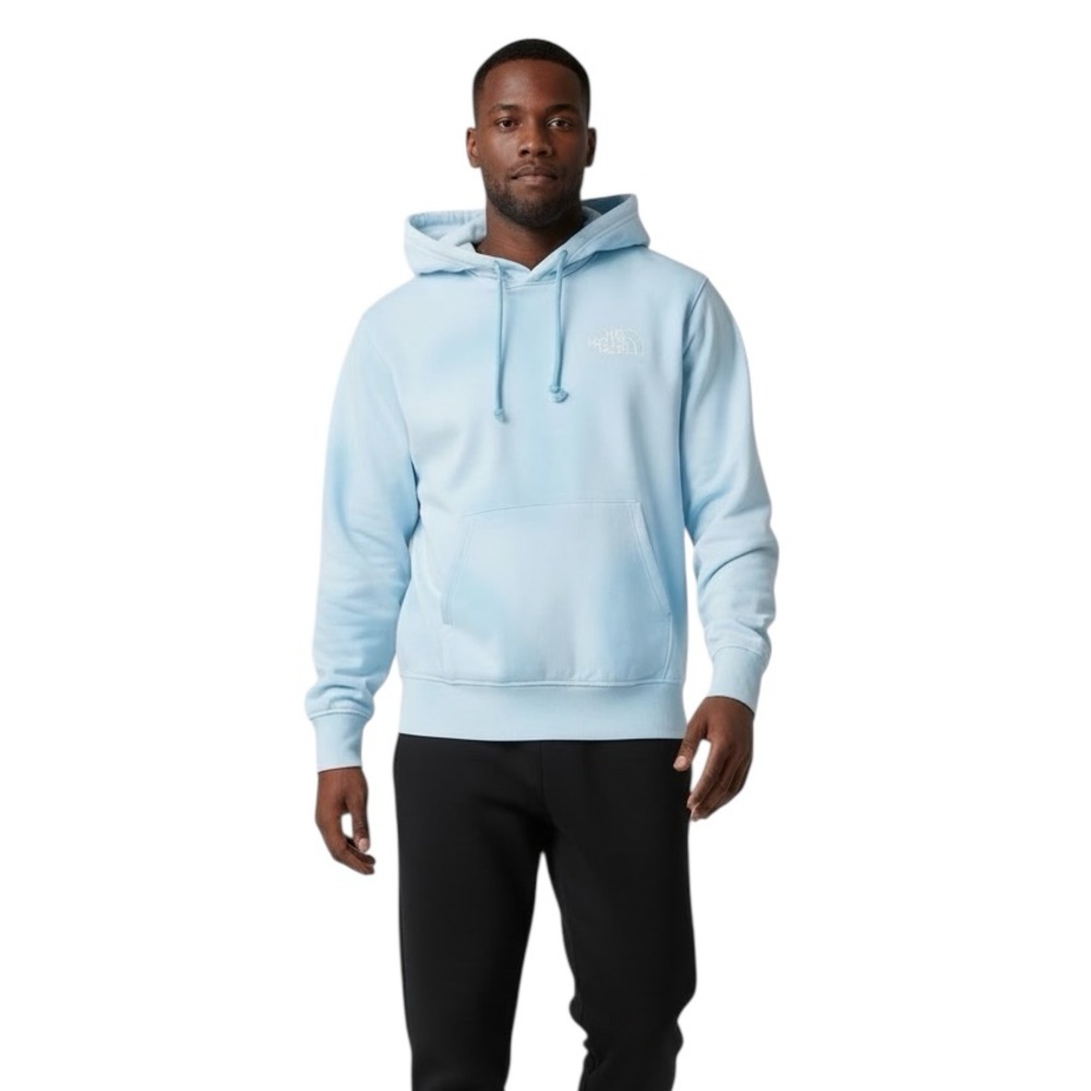 The North Face Mens Hoodie Sweatshirt Blue Dye Long Sleeve Cotton Size XL NEW